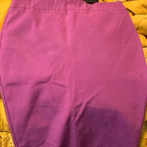 New Maria Bianca Nero plum purple pencil skirt size large